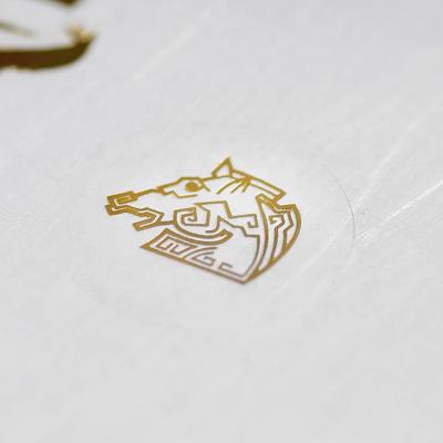 China Sticker Factory Direct Selling Foil Transparaent Sitcker Atrractive Adhesive Clear Gold Foil Stickers for sale