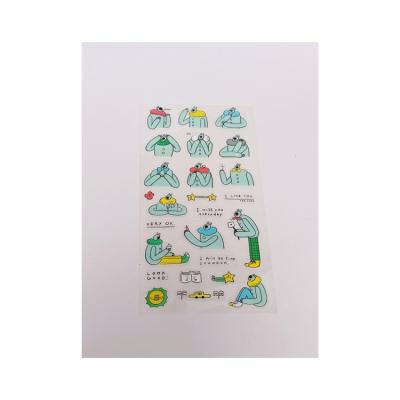 China Waterproof Custom Self Adhesive Sticker Pack Stationary Promotional Sticker Label for sale