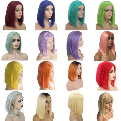 China Silky Straight 360 Wave Glueless Hd Hair Lacefront Wig Transparent Bob Wig Human Hair Full Lace Wig for sale