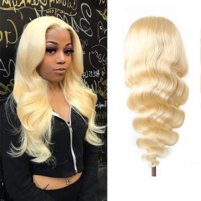 China Body Wave 360 ​​Lace Hair Wig Silky Straight Brazilian Hair Wigs 100% 20 Inches Headband 613 Hair Wigs 13*4 for sale