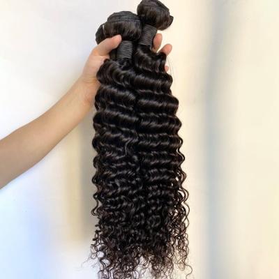 China Lots of Straightest Hair Wholesale Virgin Hair Vendors 100% Original Brazilian Raw Hair Bundles Deep Wave Hair Bundles for sale