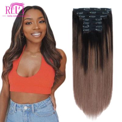 China ALL Real Raw Virgin Indian Hair Extensions Clip In 100 Remy Hair Invisible Clip In Hair Extensions for sale