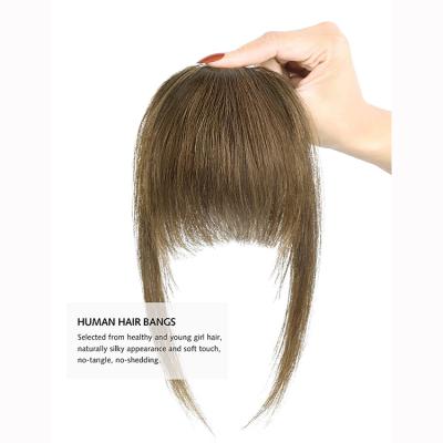 China ALL Clip In Bangs Natural Black Hair Bangs Real Bangs Hair Extensions Clip In Straight Flat Bangs Bangs for sale