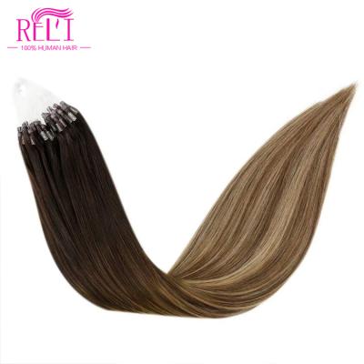 China 100% factory outlet pre virgin hair mirco mirco hair extension avaible thick loop hair loop ring loop hair OEM and ODM for sale