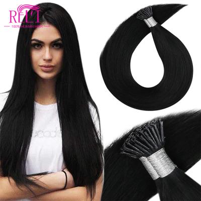 China ALL 50% OFF Wholesale 100 Keratin Remy Russian I Tip Hair Extensions for sale