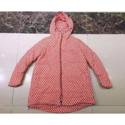 China Casual Wear Ready Made Garment Lots Stock Surplus Branded Clothes Padded Hoody Jacket Wholesale for sale