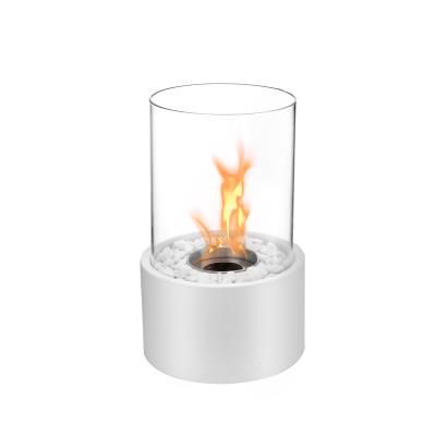 China Modern Indoor Outdoor Mobile Bio Ethanol Fireplace Table Top Fire Bowl for sale