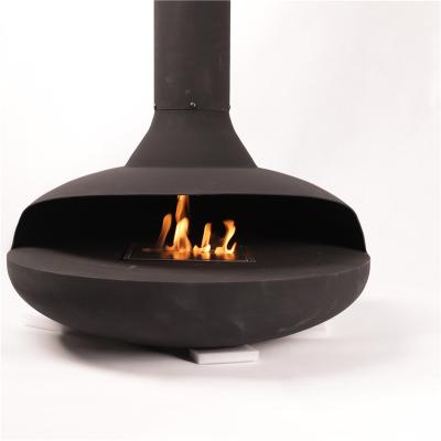 China Traditional Chimenea Fire Ethanol Fireplace Modern Indoor Suspended Ceiling for sale