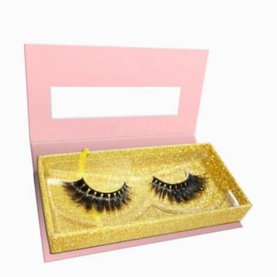 China Recyclable Hot Selling Custom Plain Cosmetic Paper Box With Magnet For Eyelash Packaging for sale