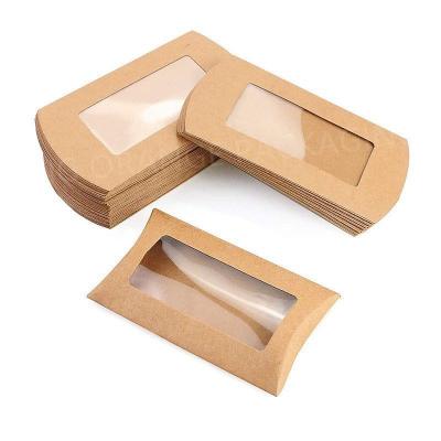 China Hotsale 2023 Recyclable Collapsible Kraft Candy Box With Clear Window for sale