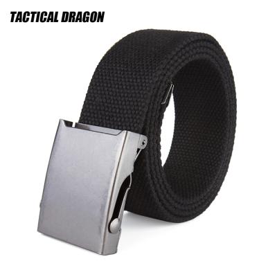 China Fashional Automatic Roller Buckle Men's Canvas Belt Cotton Wild Leisure Outdoor Non-porous Canvas Belt for sale