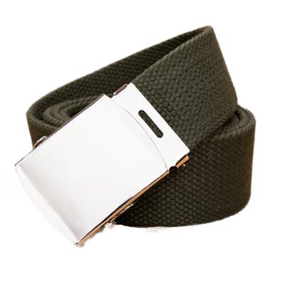 China Fashional buckle new design zinc alloy belt nylon fabric belt with factory. for sale