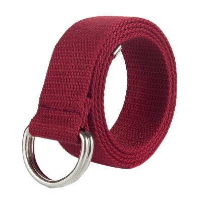 China Fashional Custom D-Clips Double Buckle Colorful Thicken Nylon Webbing Belt Webbing Belt for sale