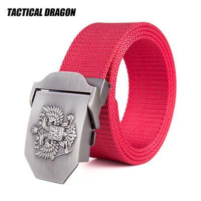 China Platycodon Woven Belt Canvas Belt Alloy Buckle Weaving Fabric Zinc Alloy Outdoor Nylon Material for sale