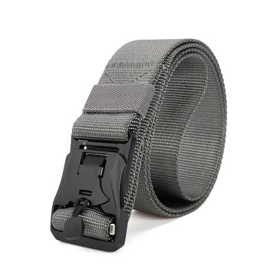 China Metal Nylon Tactical Magnetic Hook Belt Survival Pouch Stretch Tactical Belt for sale