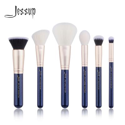 Chine bleu 6pcs/d'or prussien maquillage de visage de sables brosse de lecture pêché pour rougir la finition T488 à vendre