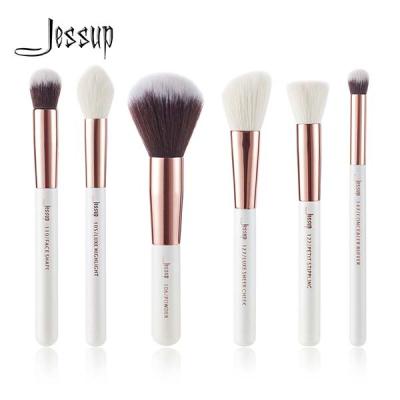 Chine Olive de plein 6pcs blanche et de Rose Gold Makeup Brushes Aluminium à vendre