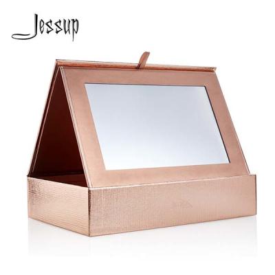 China Caja de Rose Golden Foldable Cosmetic Travel con el espejo del maquillaje en venta