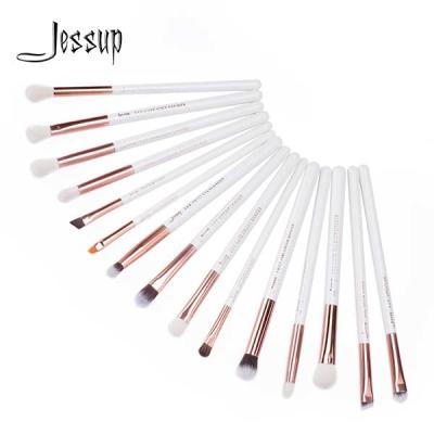 Китай Белизна жемчуга набора щетки макияжа глаза Jessup 15pcs/Ferrule T217 золота Роза алюминиевый продается