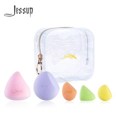 China Esponja libre del soplo del maquillaje de la licuadora de la belleza de Jessup 5pcs del látex en venta