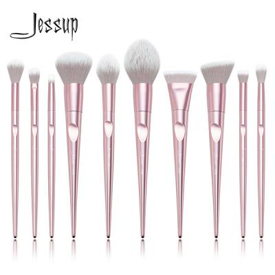 Κίνα Jessup 10Pcs μεταλλικές ρόδινες βούρτσες Makeup πολυτέλειας καθορισμένες βασικές καθορισμένες τη βούρτσα Makeup τους χονδρικούς προμηθευτές T260 προς πώληση