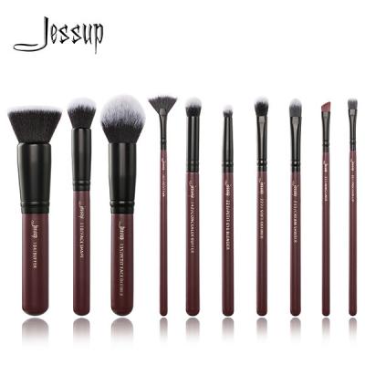 中国 Jessup 10Pcsのプラム女王の贅沢な構造のブラシ セットの構造のブラシの製造業者の陶磁器T259 販売のため