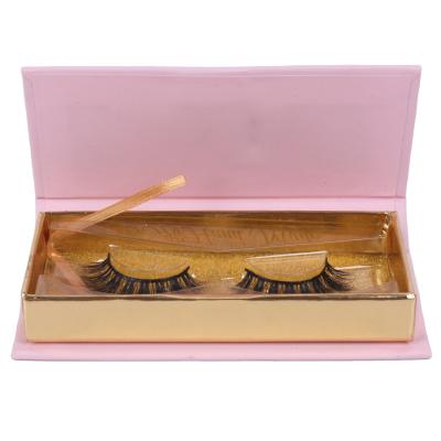 China Fashion Eyelash Box 3D Mink With Customize Box Recyclable Eyelash Packaging Box for sale