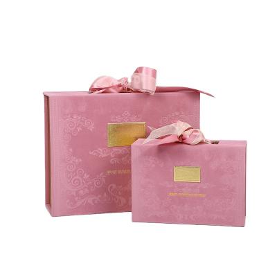 China Wedding Invitation Packaging Boxes 4 Color Luxury Favor Box Bridesmaid Proposal Wedding Gift Favor Boxes for sale