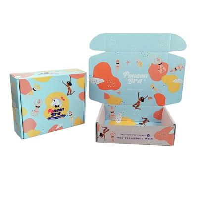 China Recyclable Special And Colorful Printing Matt Finishing Corrugated Box Pink Baby Shoe Box for sale