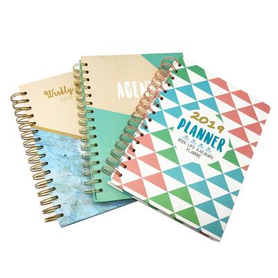 China Printed office and school supplies custom print notebook sprial 2020 planner for sale