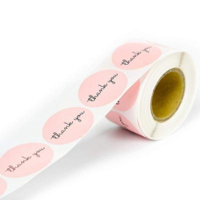 China Waterproof Custom Printed Logo Labels For Packaging Waterproof Vinyl Sticker Roll Label Round Stickers for sale