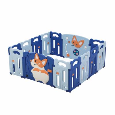 China Modern New Product Indoor Children Plaspen Toddler Easy To Carry Baby Fence Plastic Child Care Playpens for sale