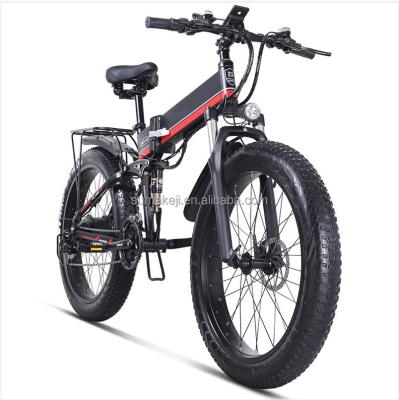 China 2021 new mountain ebike ebike 1000W aluminum alloy electric car eletrica electric bike 48v folding electric bike for sale