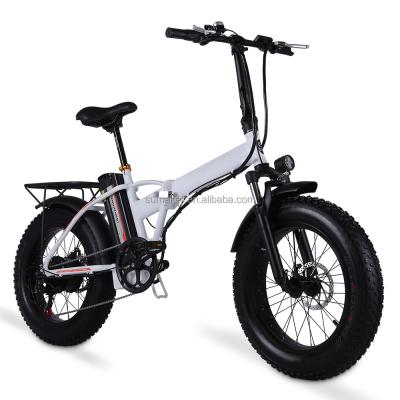 China Fat Beach Cruiser Bike 48v Lithium Battery Folding Electric Men's Electric Bike 500W4.0 Fat Bike Cruiser Bike Women's ebike 4.0 tire for sale