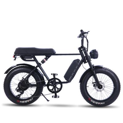 China Chinese Supply Customized Carbon Steel Color Logo 48v 500w 8ah-29ah Fat Tire Mountain Bike Electric Adult E-Bike for sale