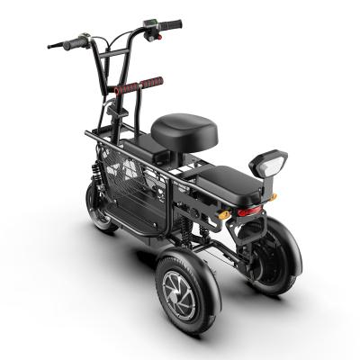 China Carbon Steel Three Wheel 8ah 350w Electric Elderly City Cargo Bike Lithium Battery Electric Bike City Scooter for sale