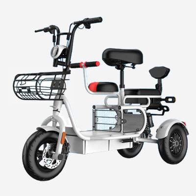 China Carbon Steel 3 Wheel Electric Bicycle 12 Inch Older Tire City Other Electric Bike 8-20ah Lithium Battery Cargo e Bike City Scooter for sale