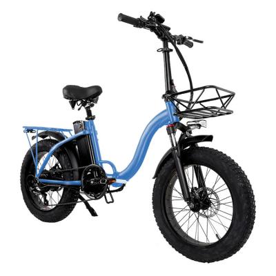 China Chinese Factory Customized Aluminum Alloy 1000w 48v 15ah Cheap Road Bike Fat Wheel E Bike Foldable Frame Covered Electric Bicycle Bike for sale