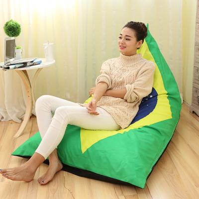 China Modern Cheap Modern Comfortable Lazy Sofa Beach Floor Triangle Waterproof Outdoor Bean Bag Chair for sale