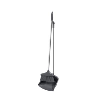 China Hot Sale Indoor Cleaning Push Broom With Stainless Steel Pole for sale