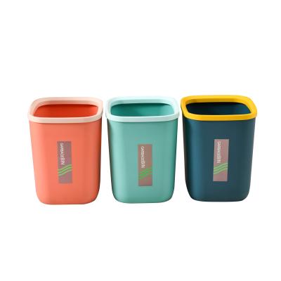 China Viable Simple Kitchen Square Household Living Room Living Room Trash Can Toilet Paper Basket for sale