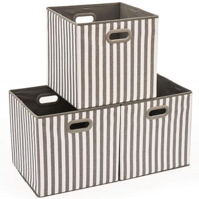 China Oxford Cloth Bins CLASSIC Collapsible Cloth Covered Decorative Waterproof Storage Box for sale