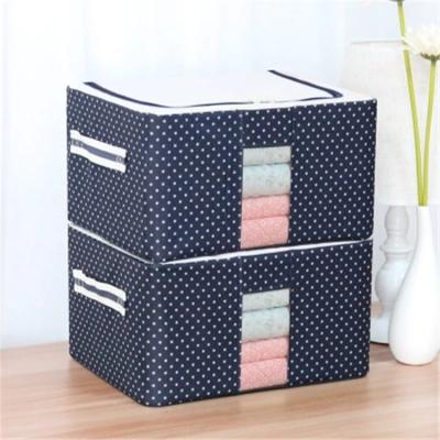 China 2021 Hot Sale Oxford Cloth Multi-steel Frame Waterproof Storage Box Bag Modern Odorless Clothes Stitch Savings 11L for sale