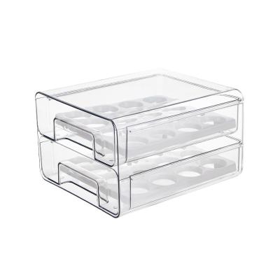 China Type refrigerator food storage box, stackable refrigerator storage box, egg storage box freshness preservation drawer refrigerator for sale