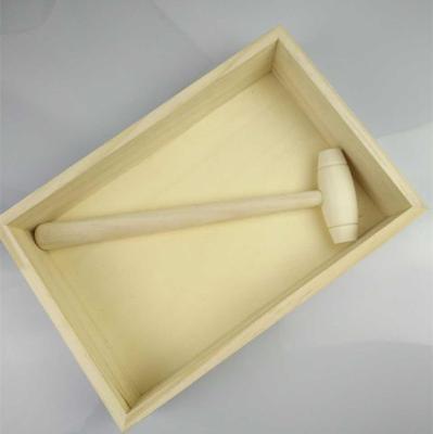 China Handmade Customized Wooden Chocolate Box With Hammer Sample Online Sale for sale