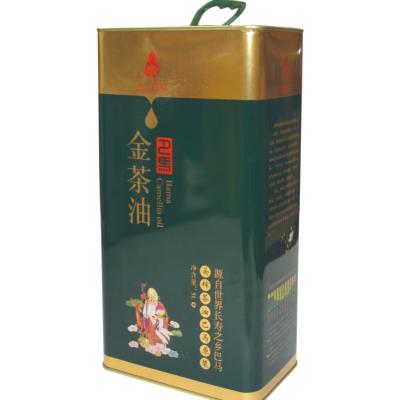 China Metal Food 5000ml Olive Oil Packaging Square 5L Oil Customized Printing Tin Container Factory Price in China for sale