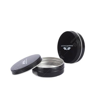 China Customized Cosmetic 100g Round Empty Metal Tins For Car Wax Hair Oil Can Be Printed In 100ml Metal Container Packing for sale