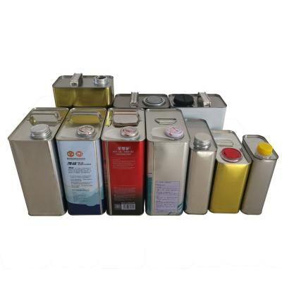 China Food Customized Square Engine / Motor Oil Tin Cans With Various Lids China Manufacturer for sale