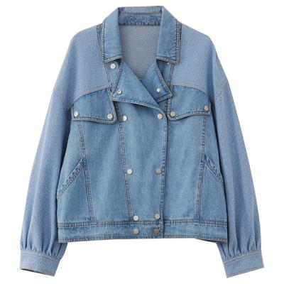 China Anti-wrinkle Autumn Winter Street Fashion Leisure 2021-2022 Loose Style Women Easy Matching Jean Jacket Ladies Denim Coat Vintage for sale