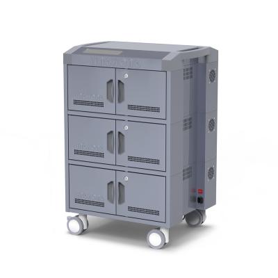 China JINGHONG modern design tablet charging cart with 48 outlets safe mobile storage cabinet CUL approved for sale